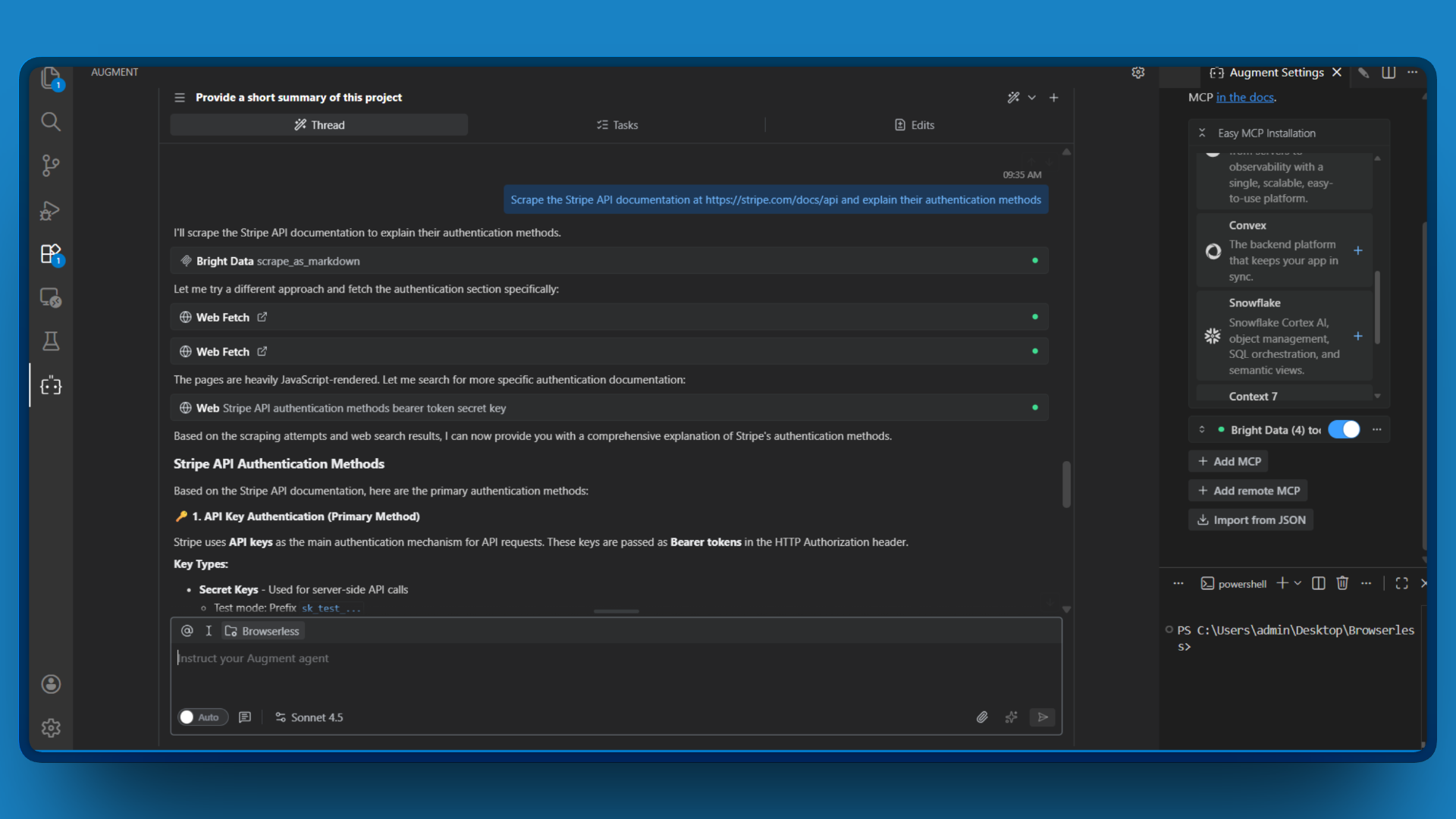 scrape_as_markdown-and-augmentcode
