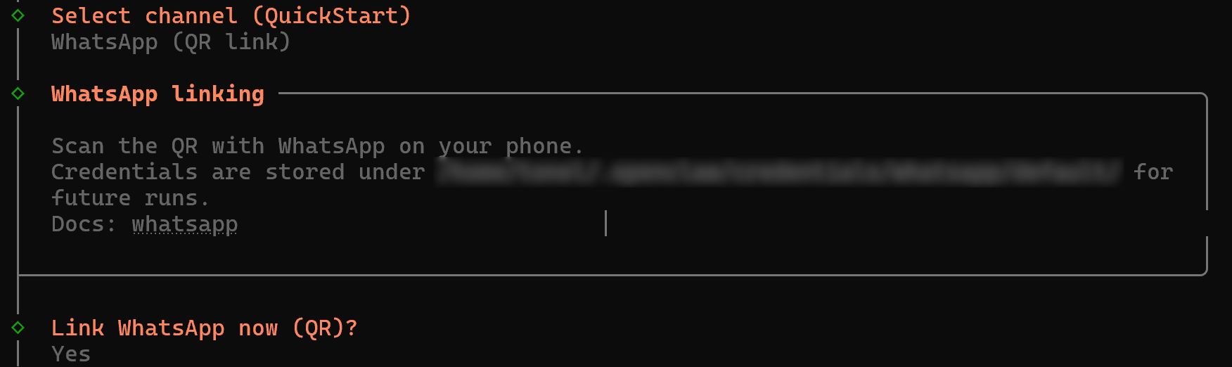 Connecting your OpenClaw AI assistant to WhatsApp