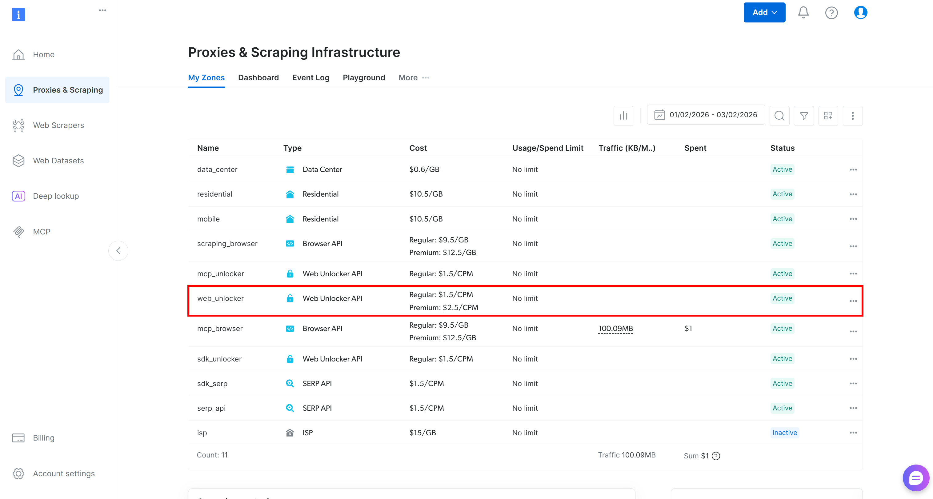 Note the “web_unlocker” zone
