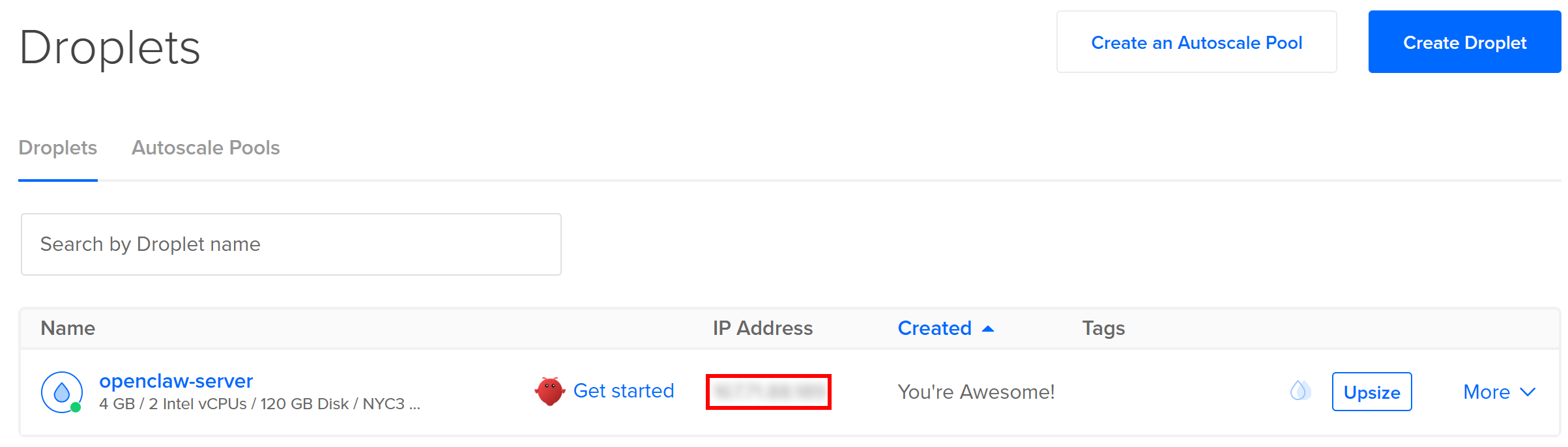 The Droplet is ready