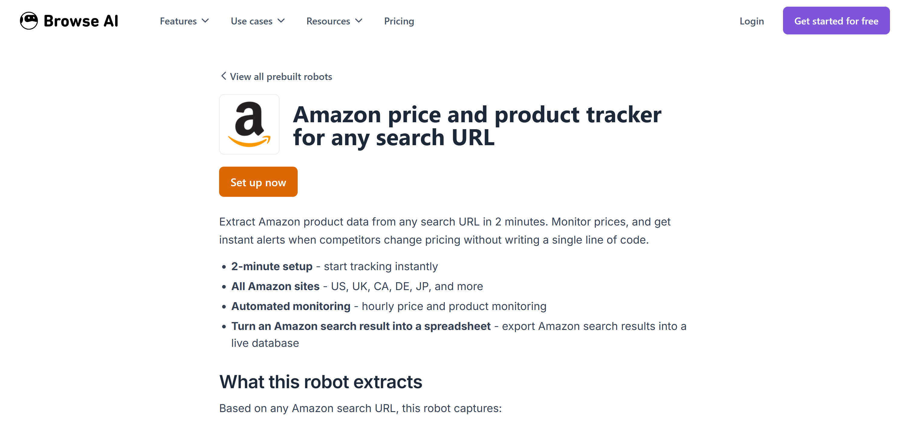 Browse AI's Amazon price and product tracker