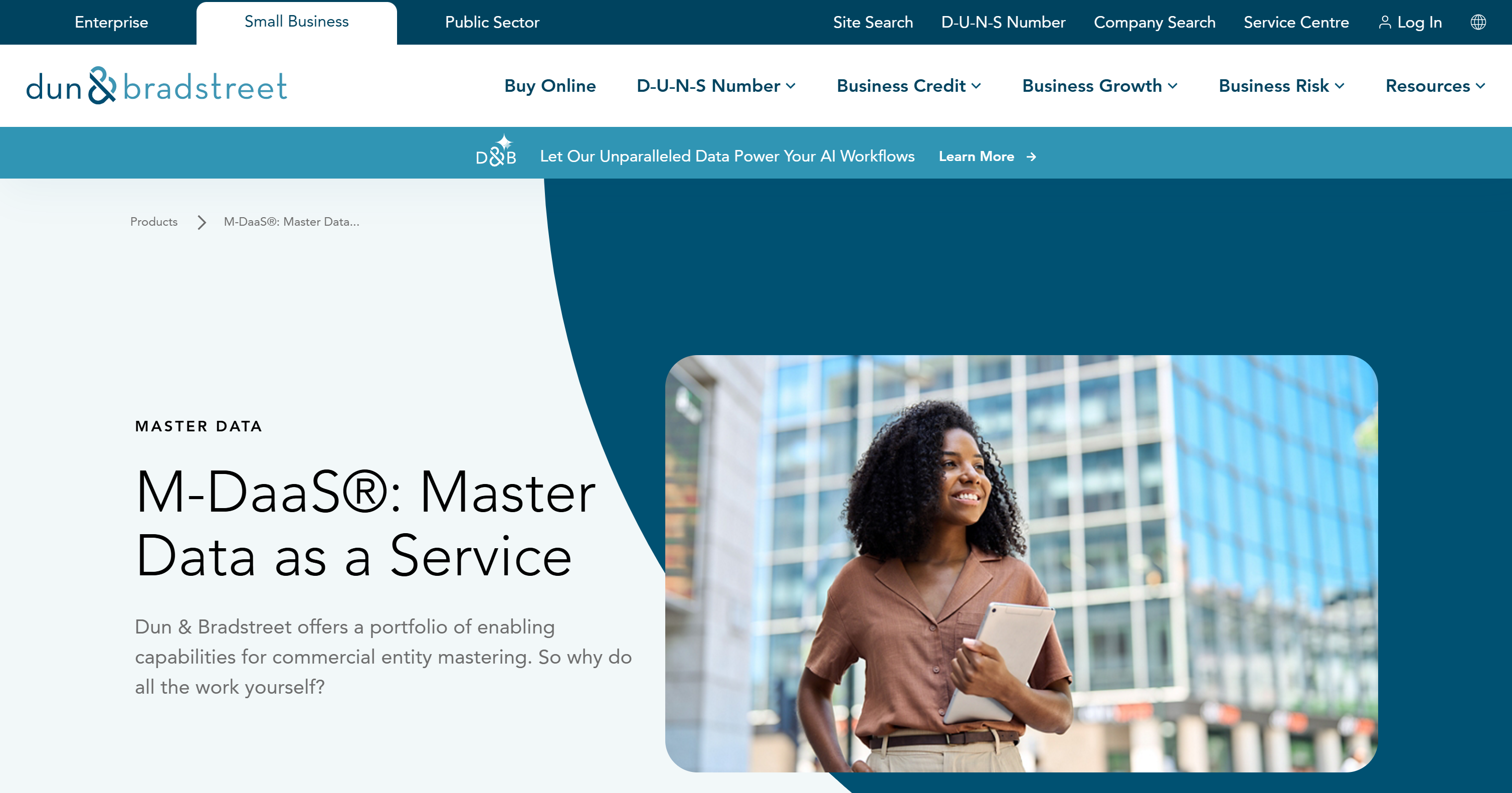 D&B's M-DaaS solution