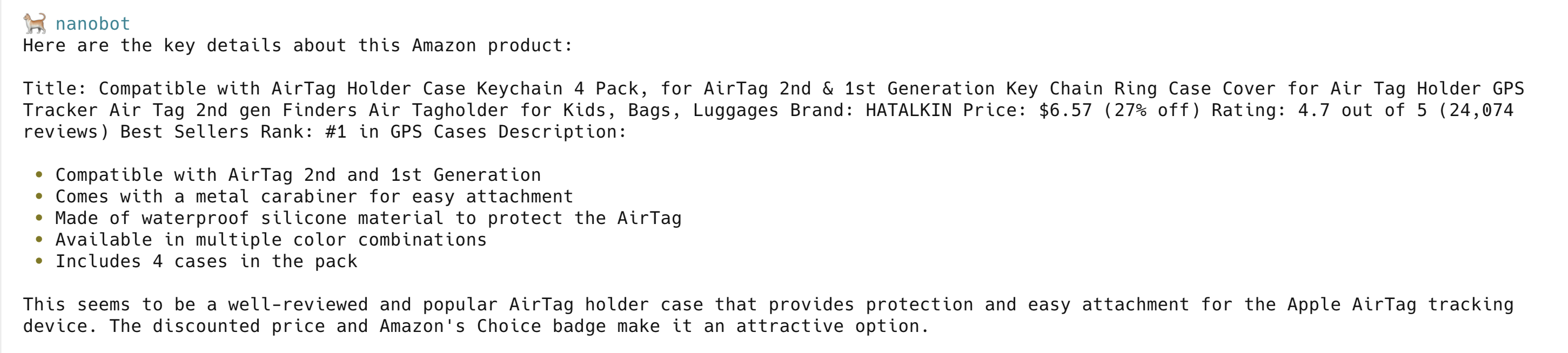 Amazon product details continued, key features, compatibility info, and customer feedback summary