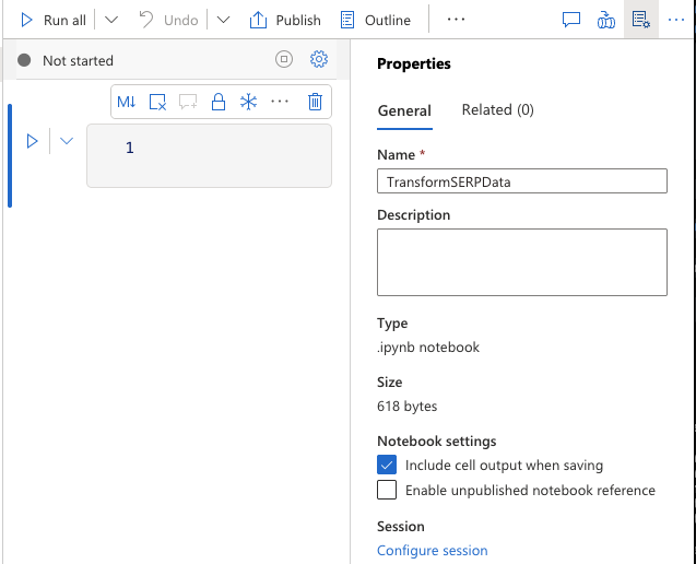 Creating a Spark notebook