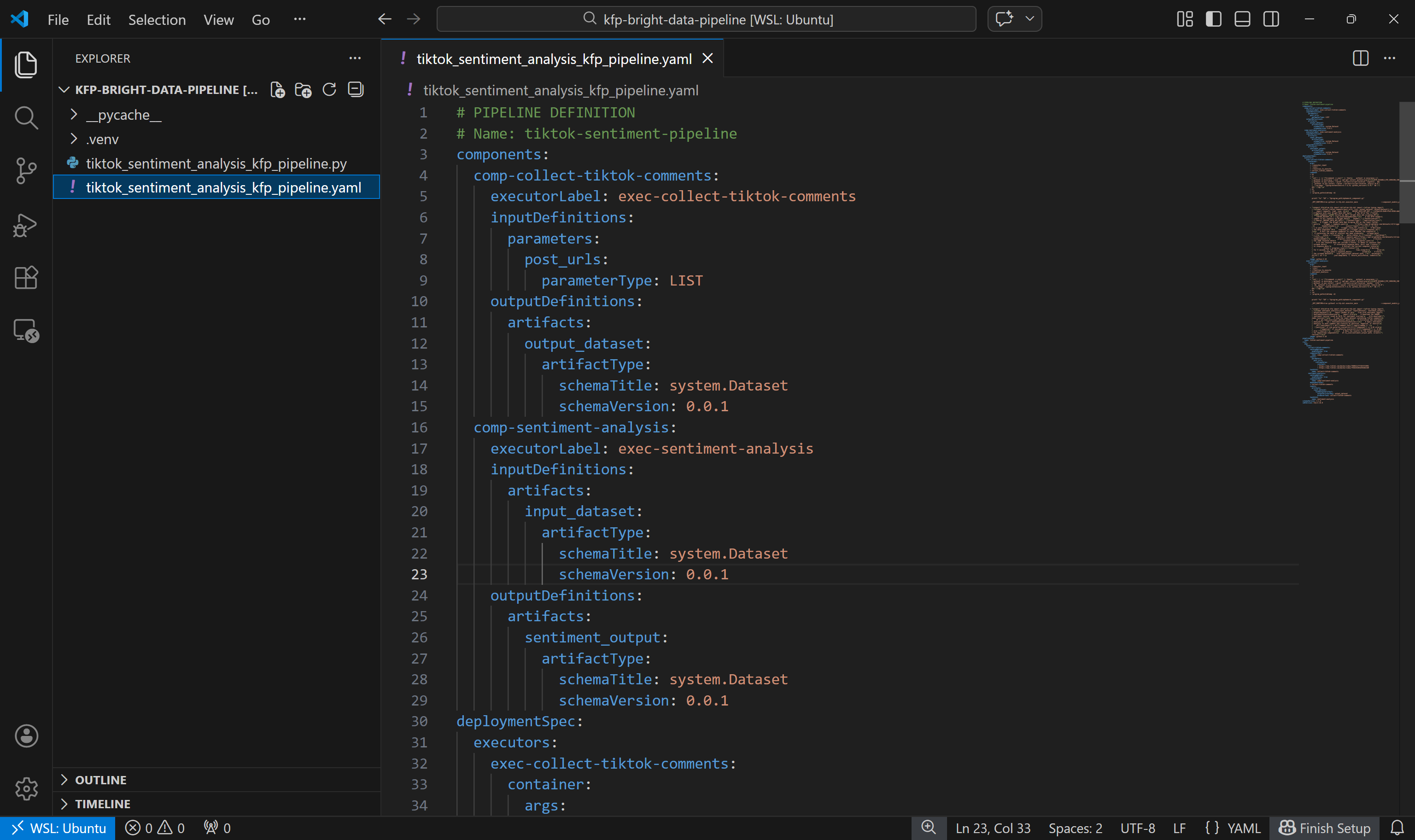 The “tiktok_sentiment_analysis_kfp_pipeline.yaml” file