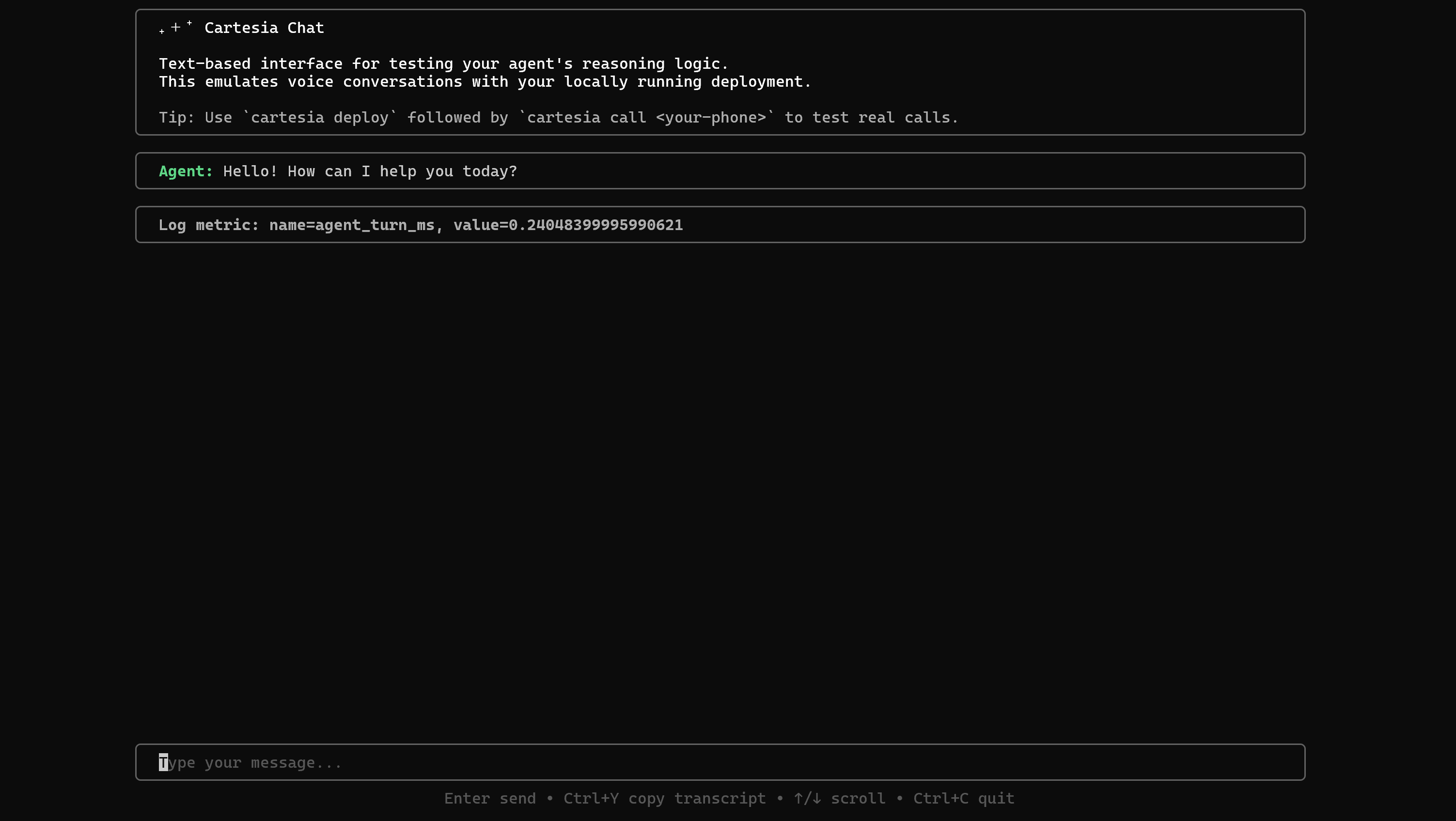 The Cartesia Chat TUI