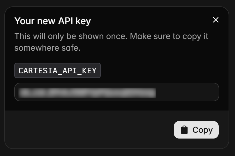Getting your Cartesia API key