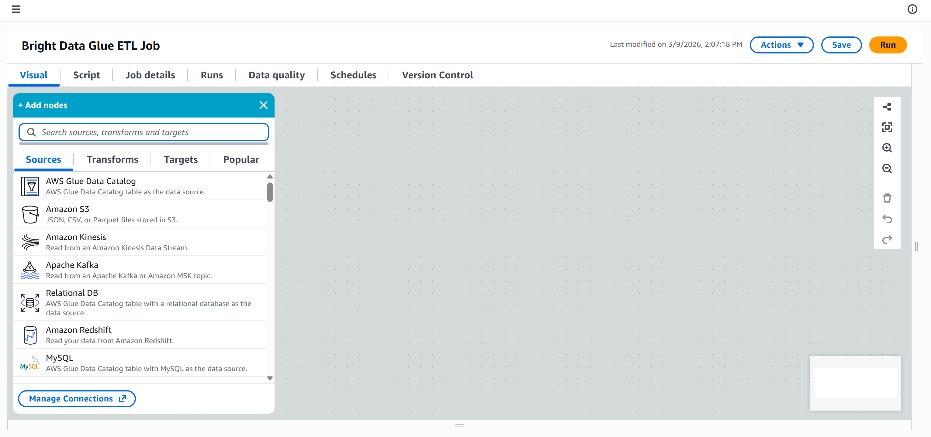 The new AWS Glue ETL job