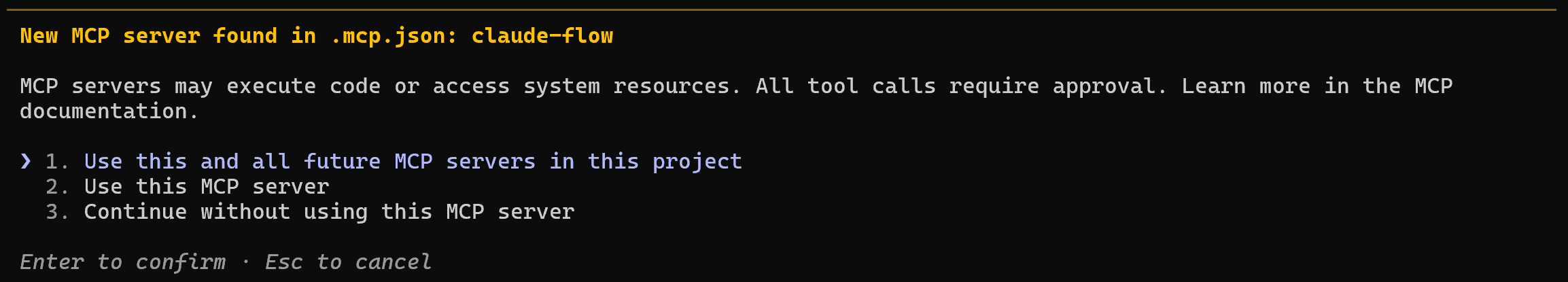 MCP server configuration question