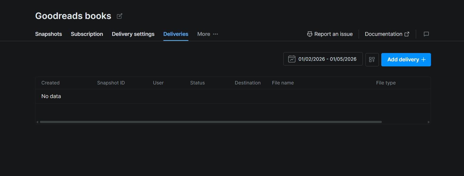 Add delivery details