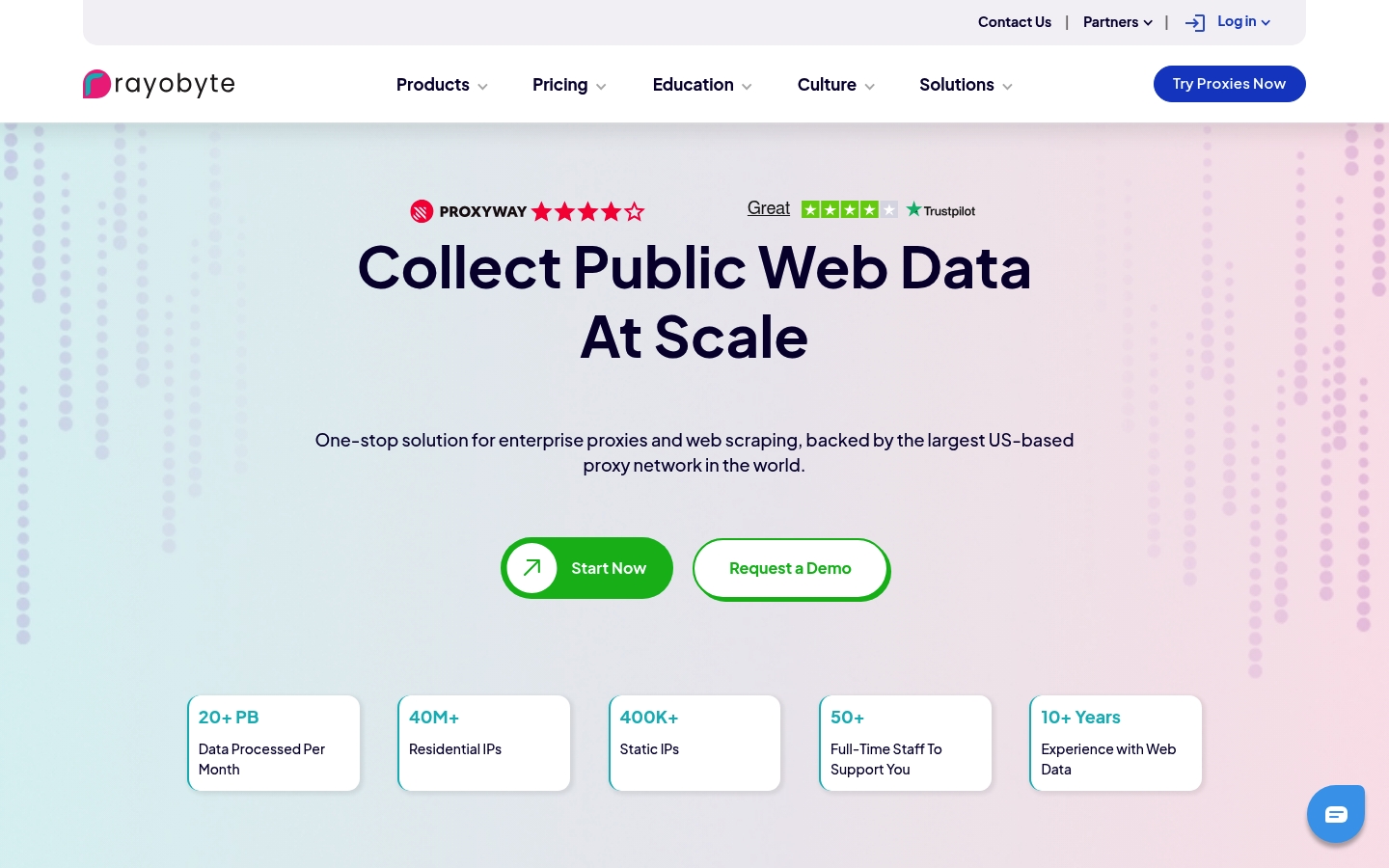 Rayobyte homepage