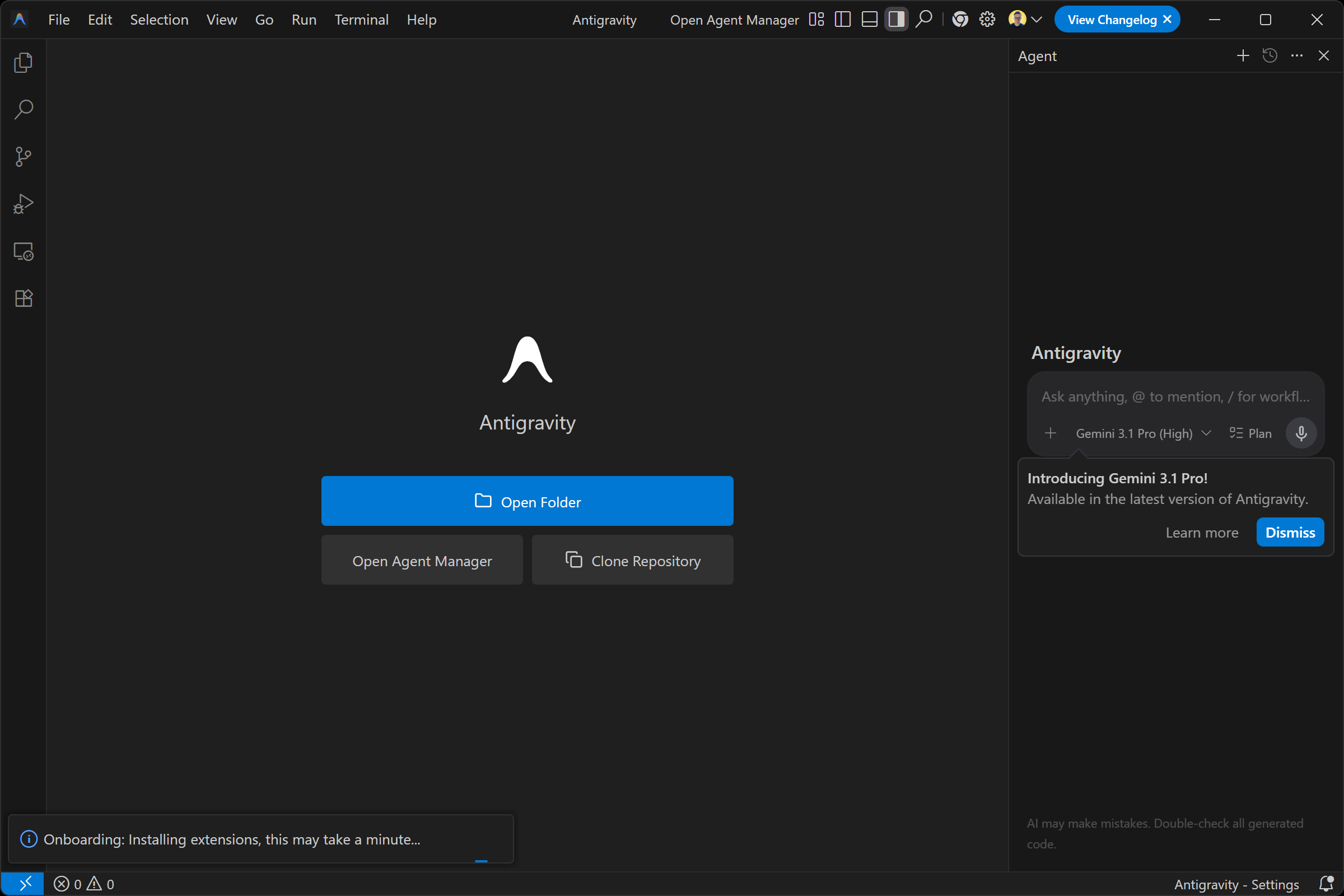 The Google Antigravity IDE
