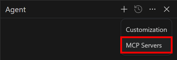 Select the “MCP Servers” option