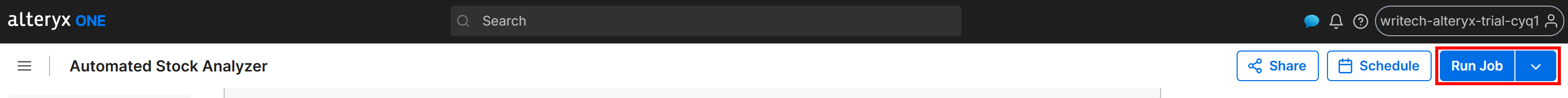 Pressing the “Run Jon” button