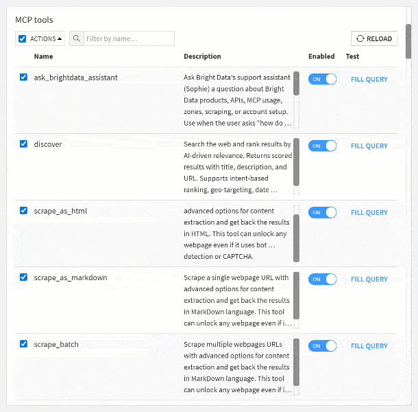 Note all Web MCP tools