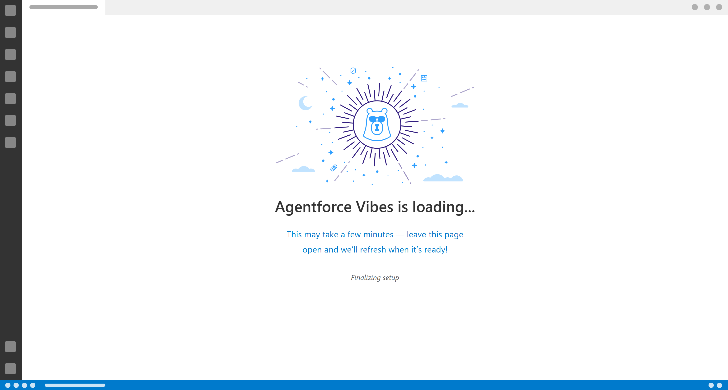 Waiting for Agentforce Vibes to load