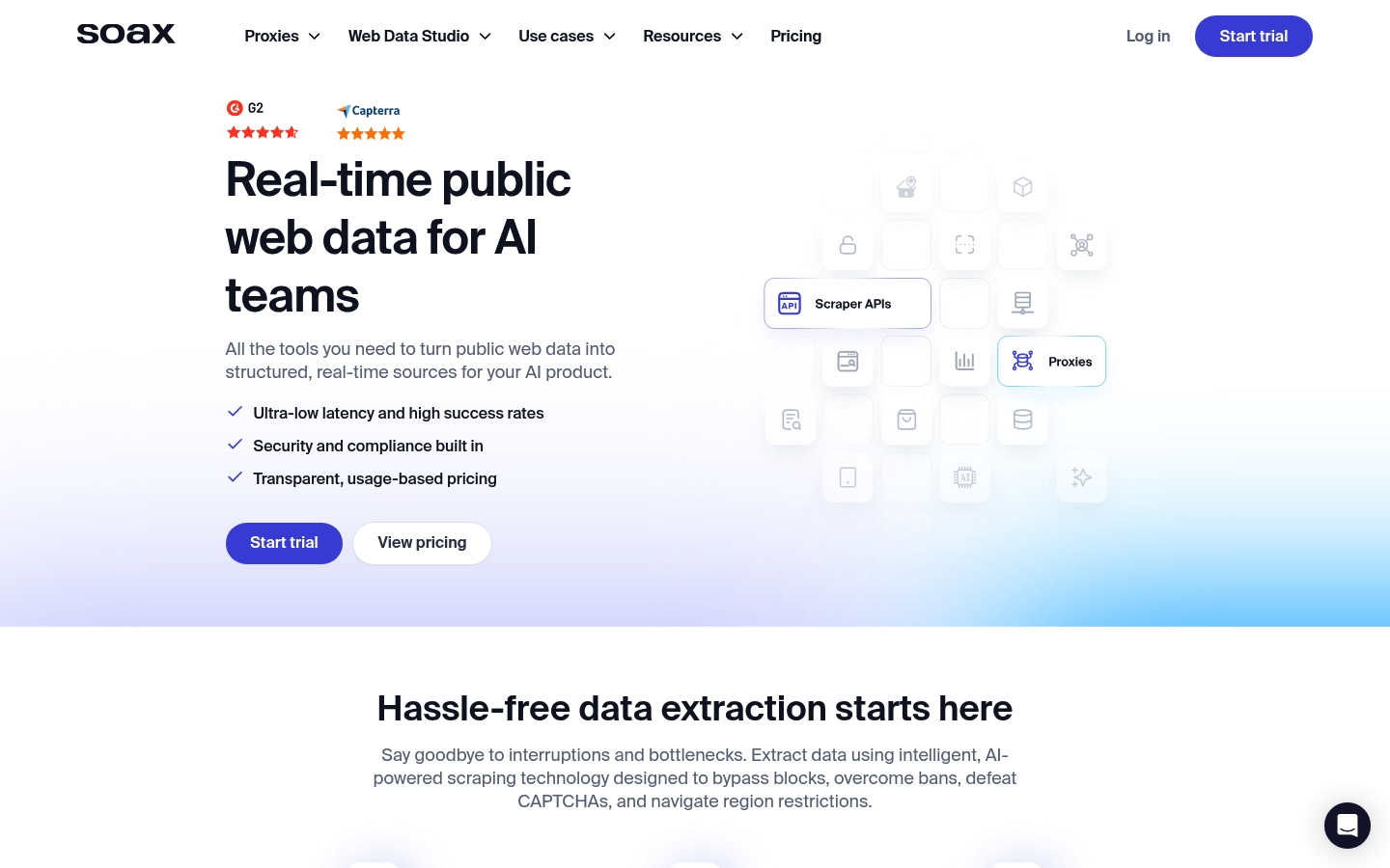 SOAX homepage