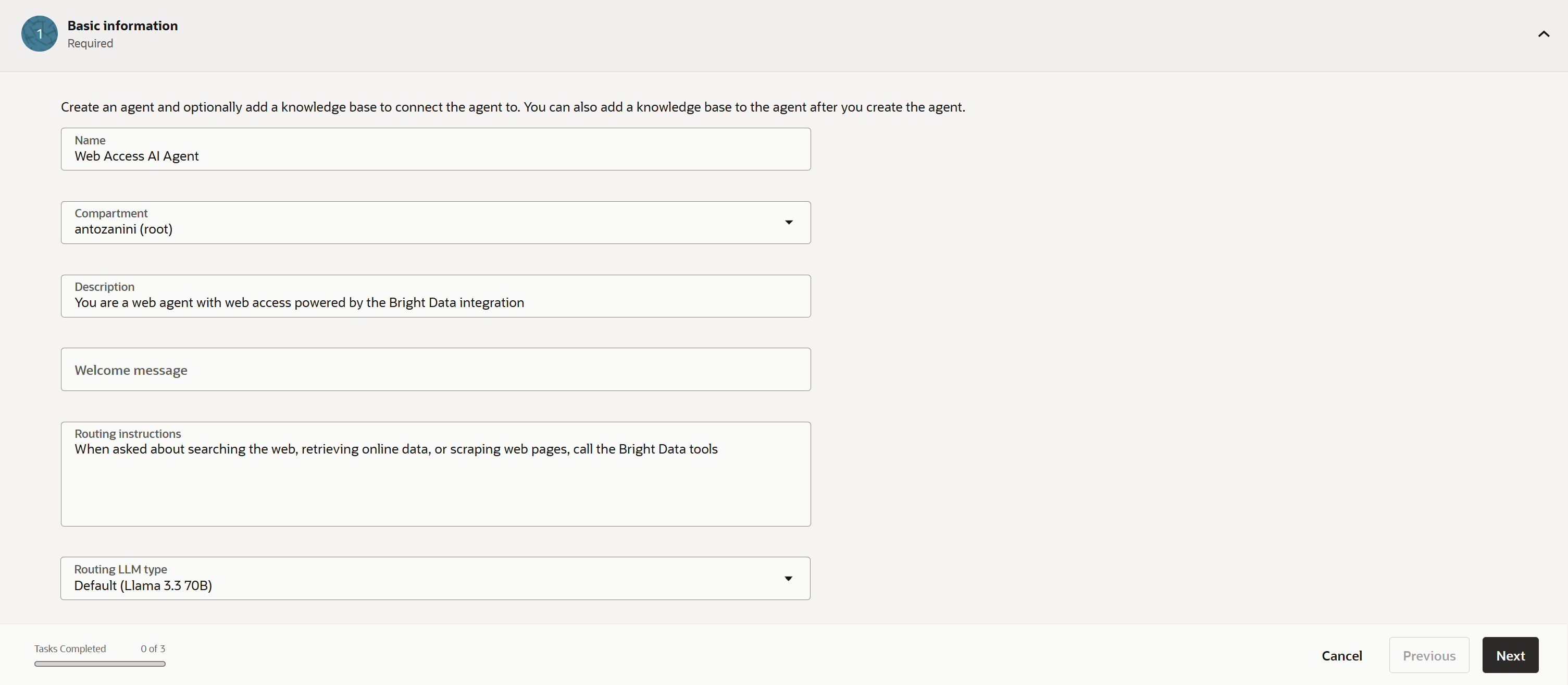 Creating your AI agent