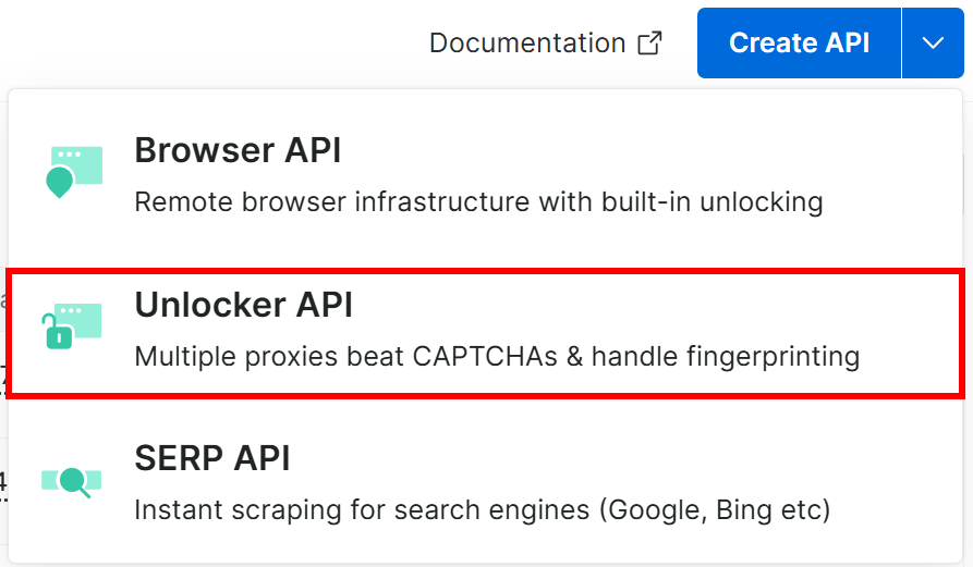 Creating a new Unlocker API