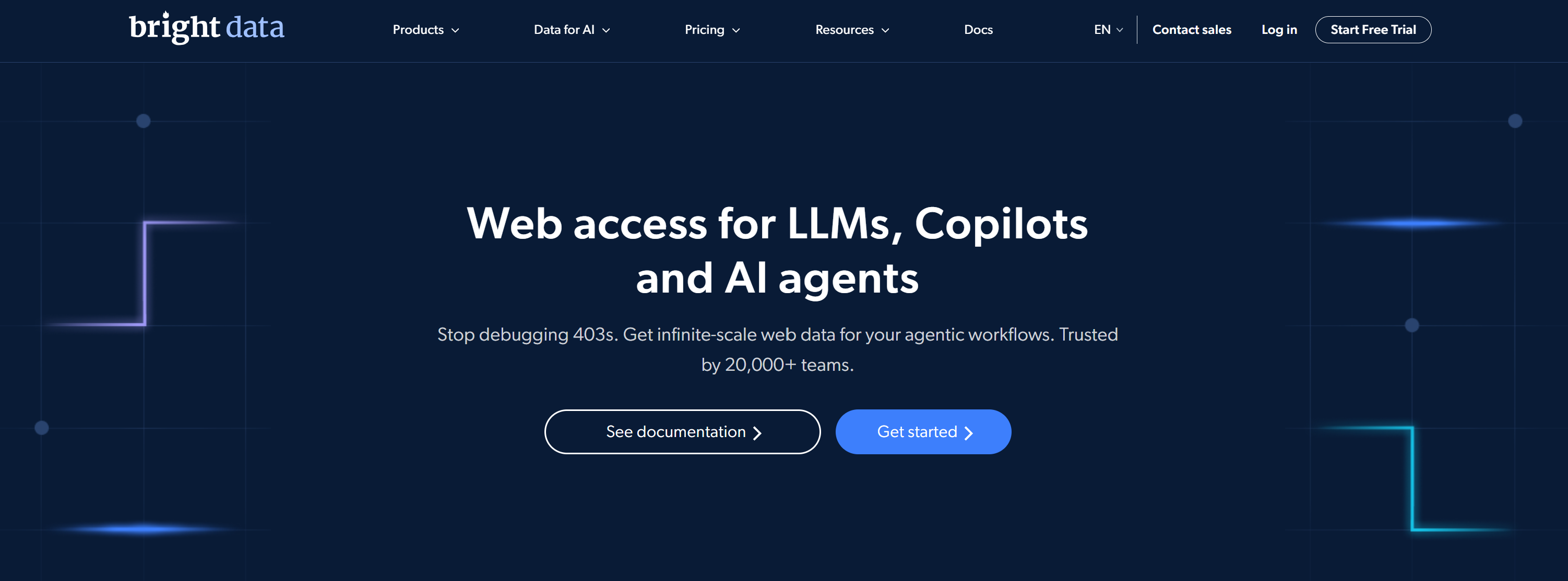 Bright Data's web access infrastructure for AI