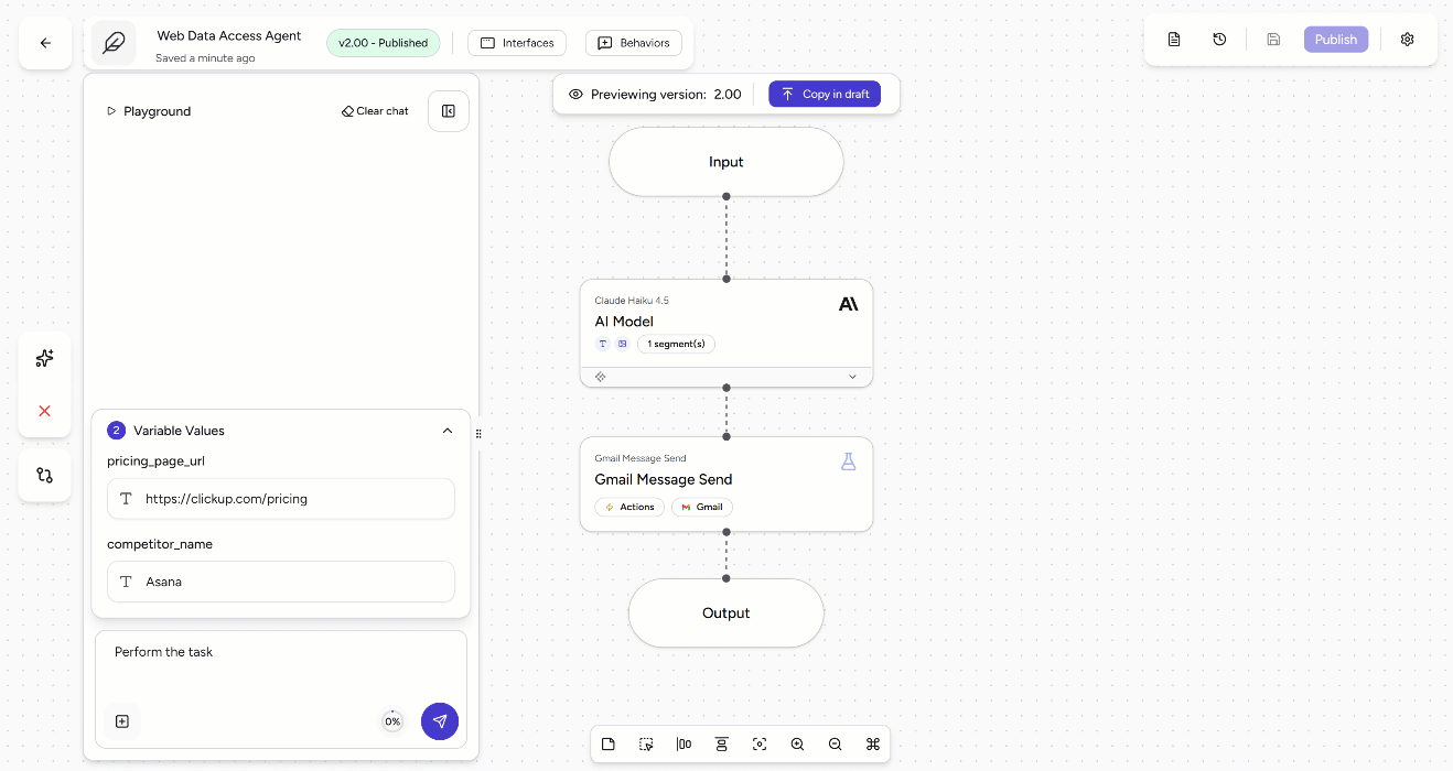 Agentic workflow execution
