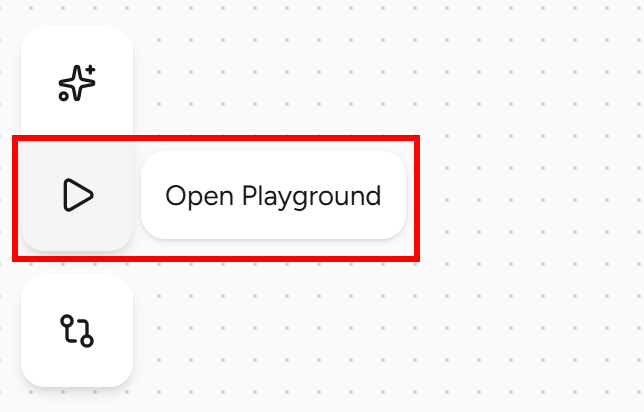 Clicking the “Open Playground” button
