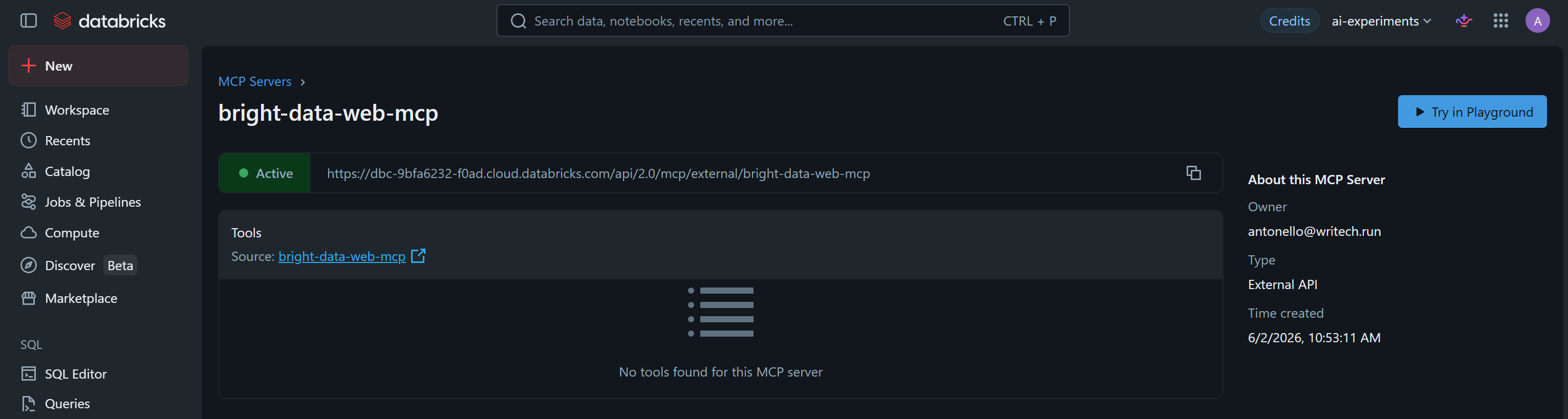 Note that no tools were found