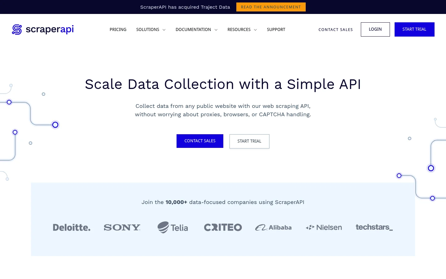 ScraperAPI scraping API
