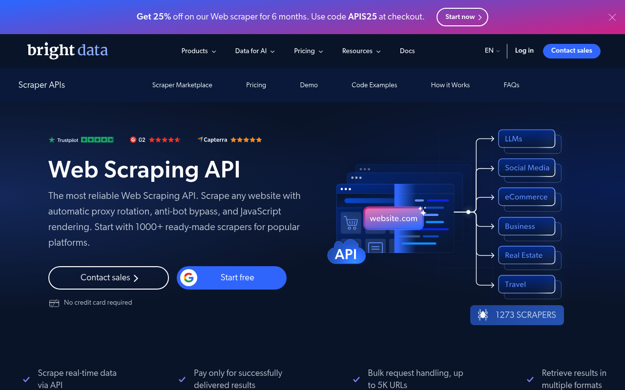 Bright Data real estate scraper