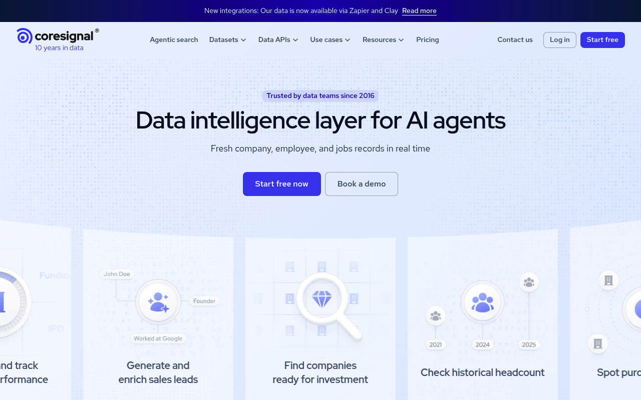 Coresignal social media data provider