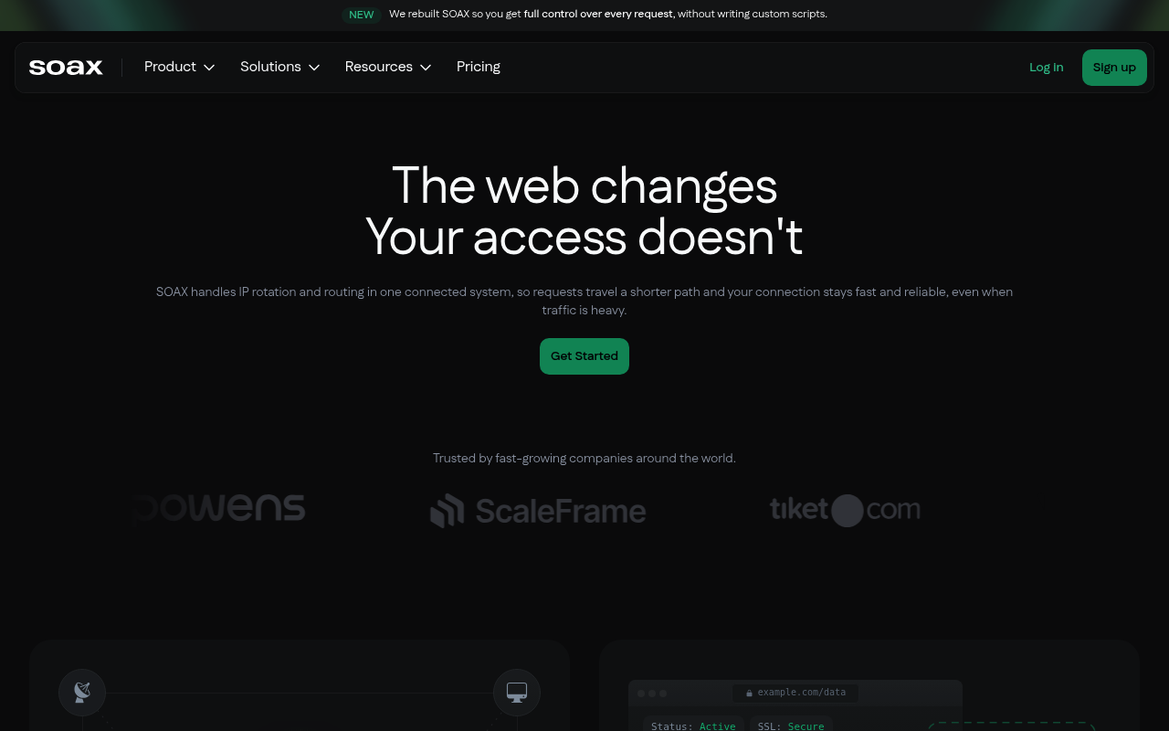 SOAX residential proxies
