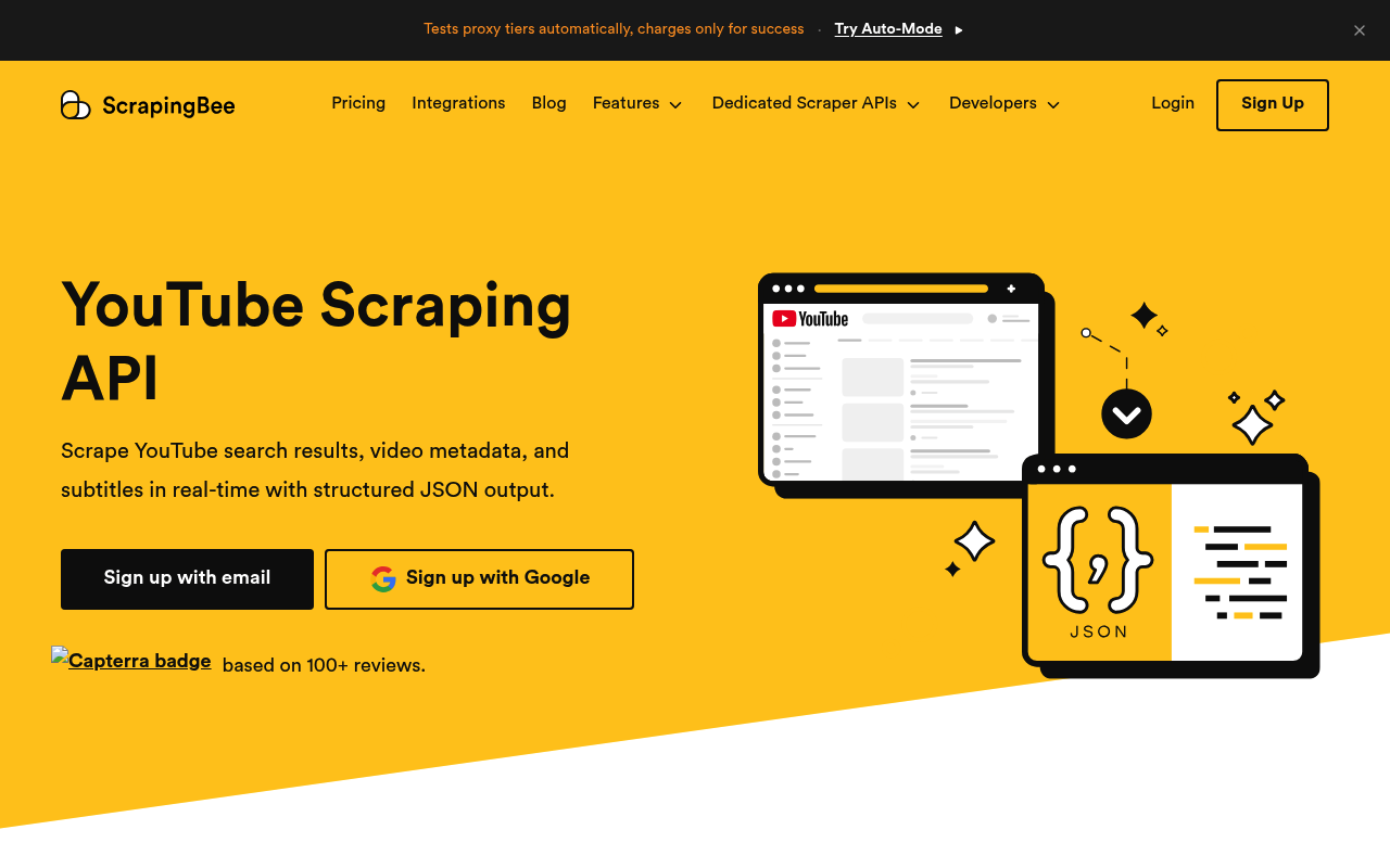ScrapingBee YouTube scraper
