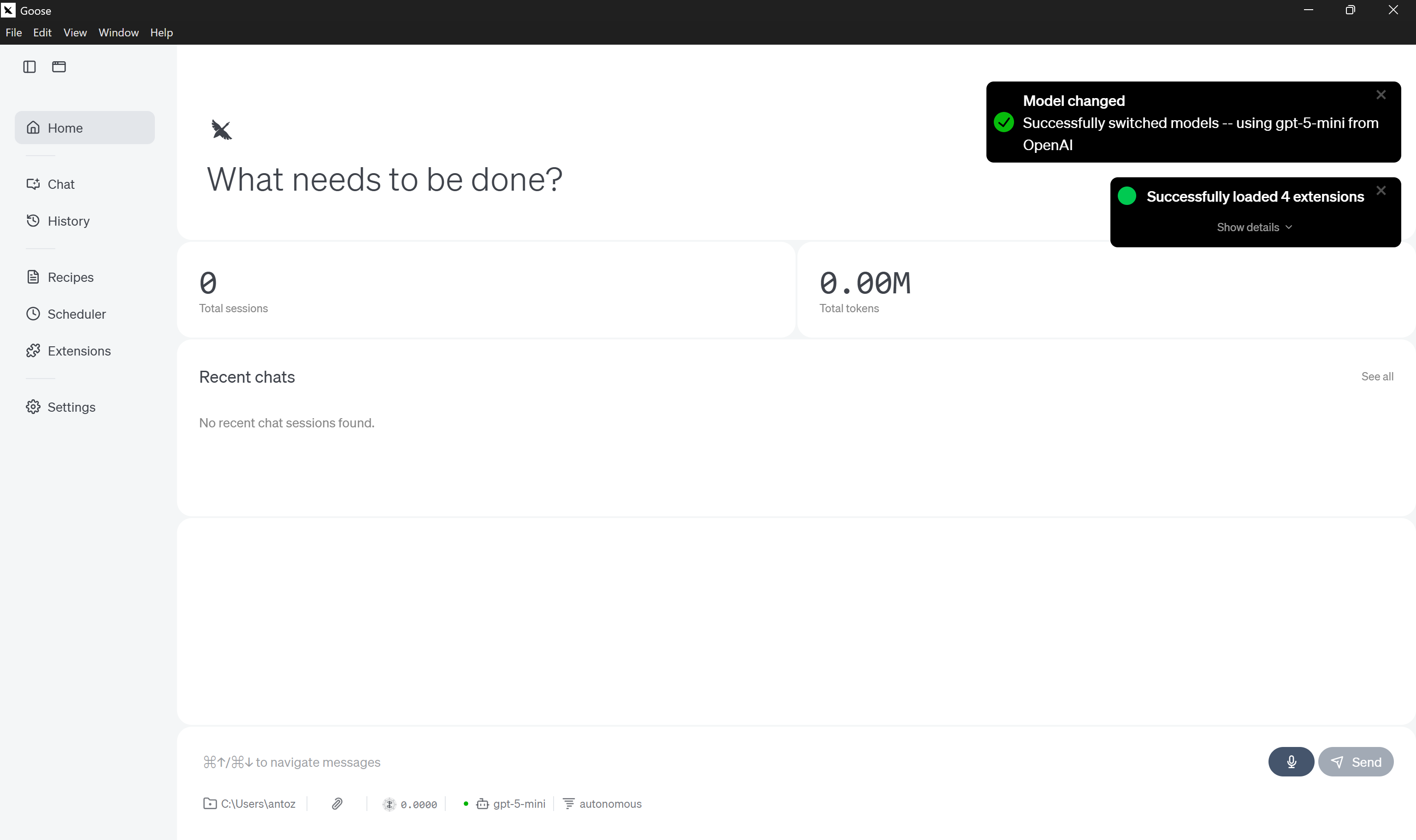 The goose home page