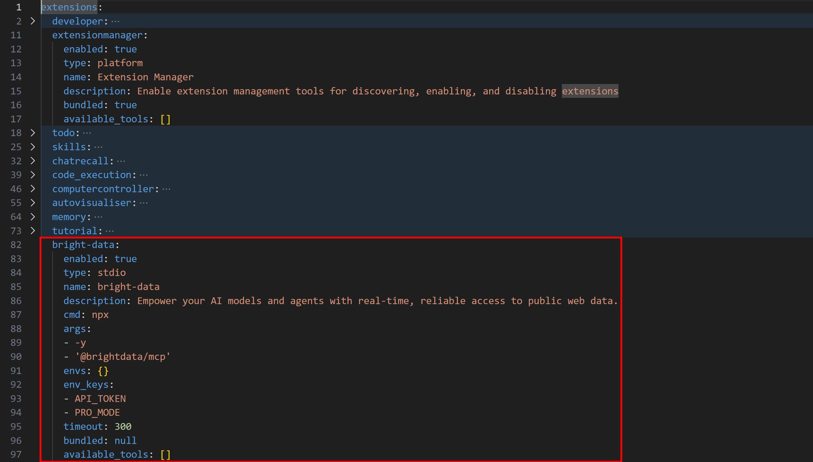 Note the “bright-data” extension