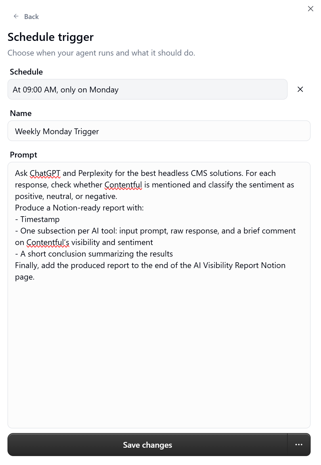 Configuring the Gumloop AI agent scheduling