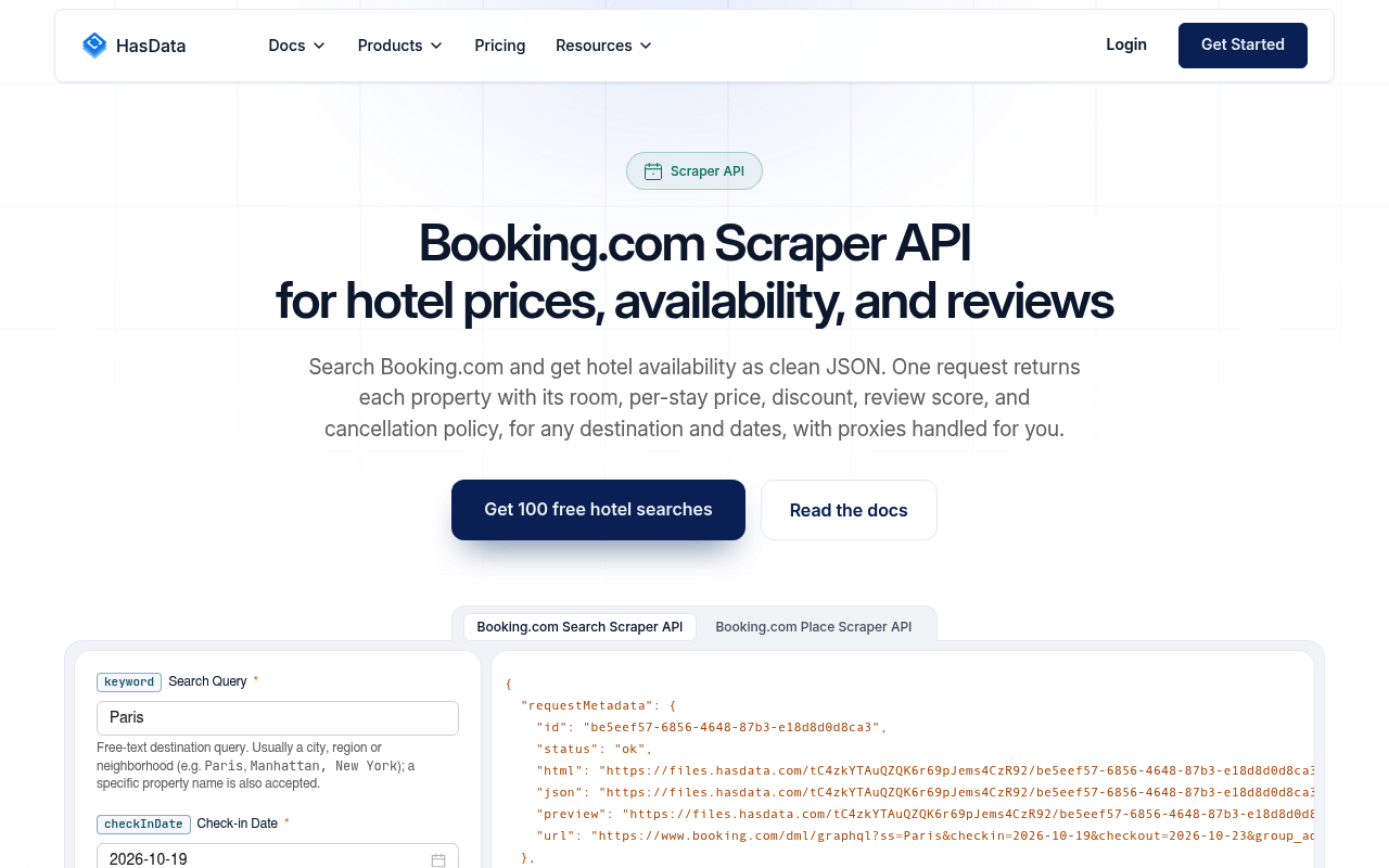 HasData Booking.com-Scraper