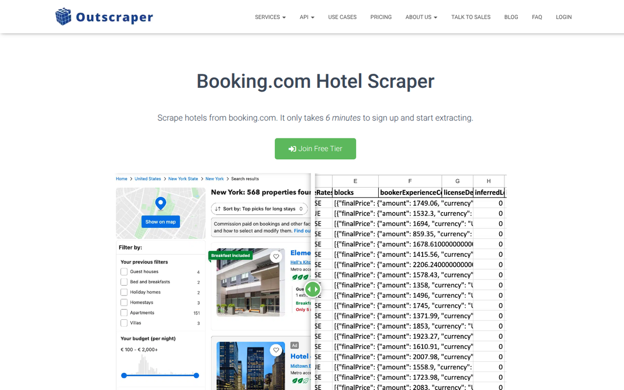 Outscraper Booking.com-Scraper