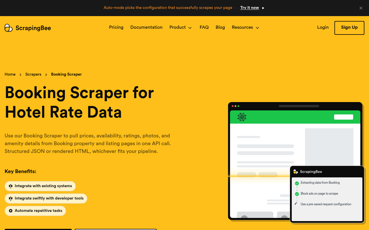 ScrapingBee Booking.com-Scraper
