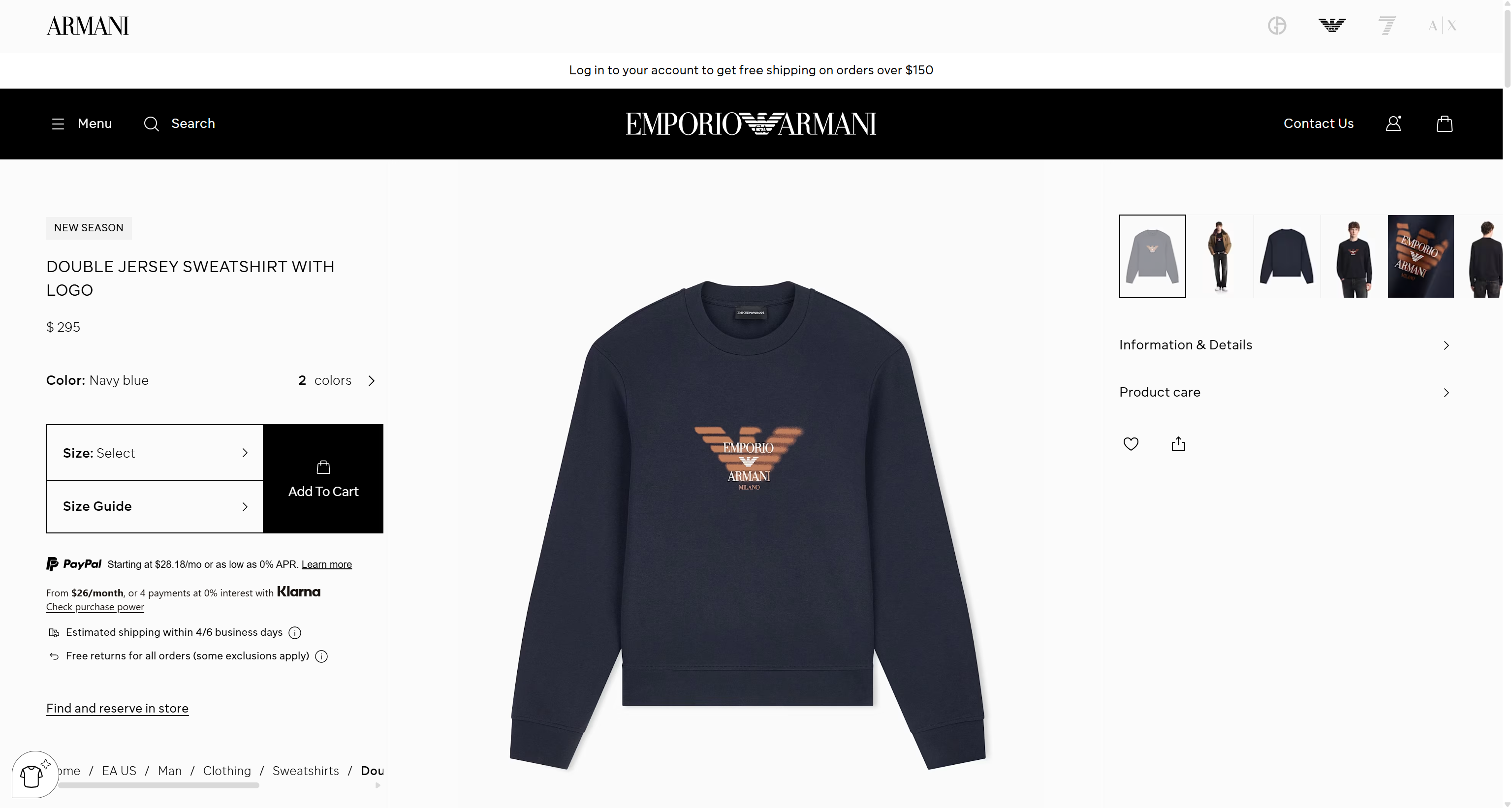 The page of one of the top products