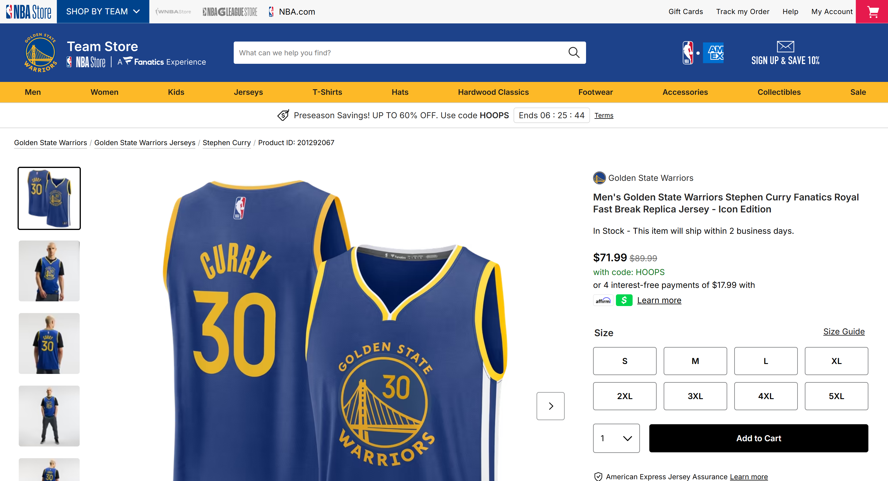 The target NBA product page
